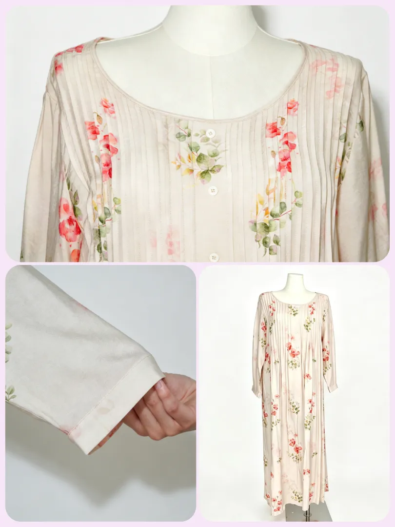 Nouvelle Abaya pour femmes musulmanes 2026, imprimé floral rose, plissée, boutonnée sur le devant, coupe ample, robe maxi modeste, été
